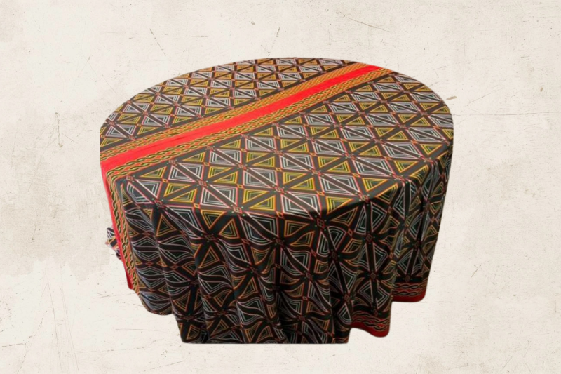 72” BAMENDA TRADITIONAL ROUND TABLE CLOTH