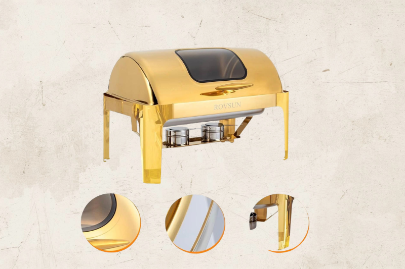 GOLD CHAFING DISHES (9 Qt)