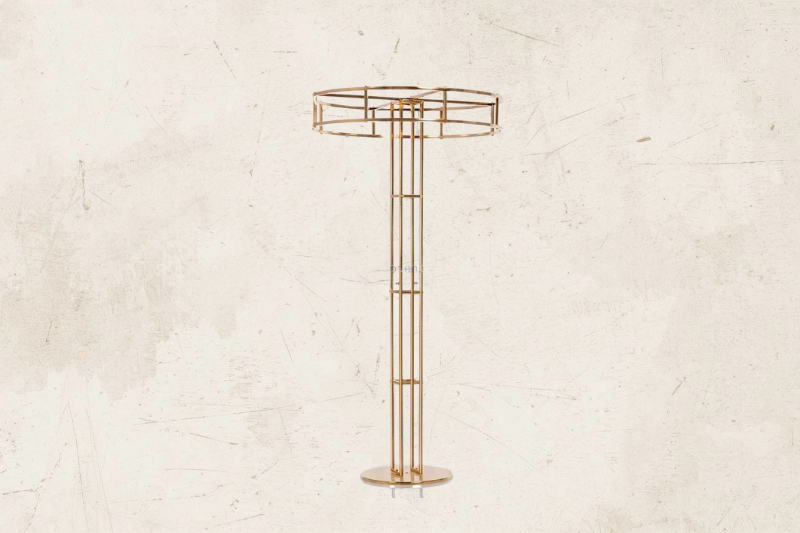 Gold Circular Floral Stand